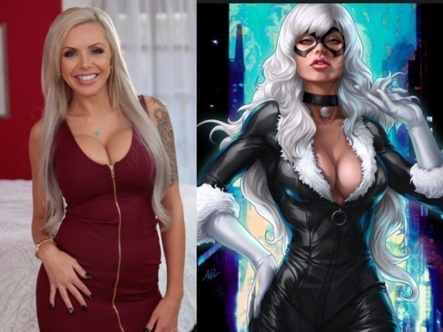 Nina Elle as Black Cat