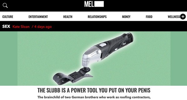 Slubb® Quite Possibly the Most Powerful Sex Toy for Men, as Seen in Mel Magazine!