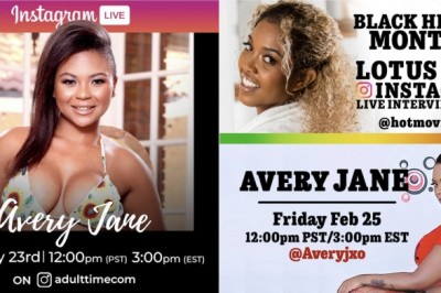 Have Twice the Fun with Avery Jane with 2 IG Live Events for Adult Time & HotMovies 