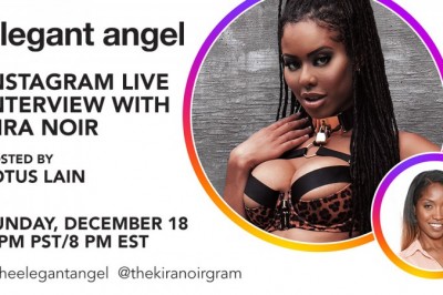Lotus Lain To Host Kira Noir Live On Elegant Angel's Instagram