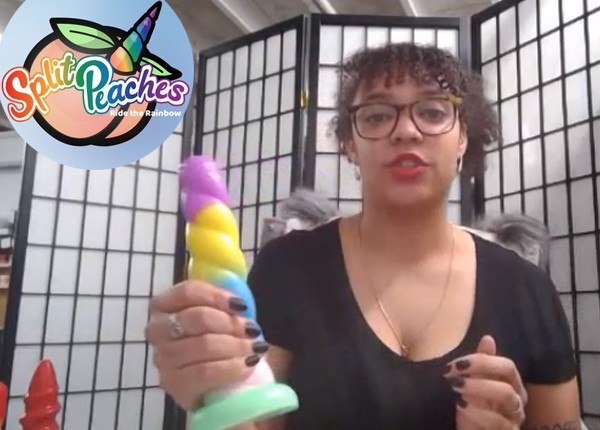 Split Peaches Super Squishy Unicorn Horn Dildo