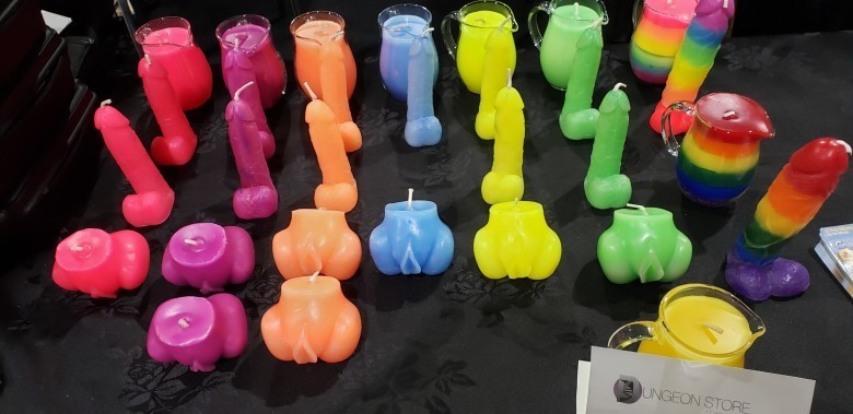 The wax play candles are back for The Dungeon Store at Exxxotica NJ. Can't make it to the show, order by e-mailing 