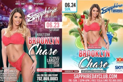 Brooklyn Chase Heads to Vegas to Headline at Sapphire & Host Topless DayClub