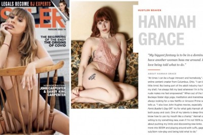 Hannah Grace Makes Her Hustler Mag Debut & Announces L.A. Filming Dates