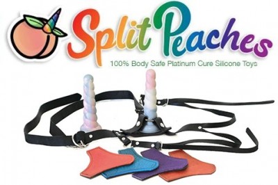 Split Peaches Strap-On Harness Featured on Kinkly.com