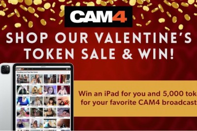 CAM4 Audiences Have a Chance to Win an IPad &  Make it Rain on Their Fave Creator this VDay Weekend!