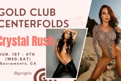 TONIGHT is Night #1 of Crystal Rush’s 4-Night Feature at Sacramento’s Gold Club Centerfolds