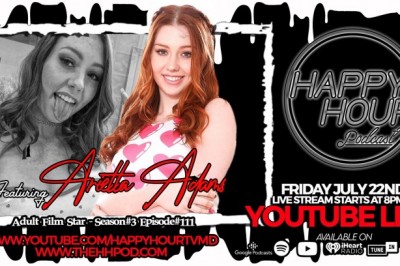 Arietta Adams Drops New OnlyFans Scene & Guests on The Happy Hour Podcast