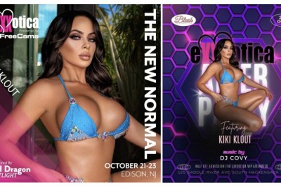 Kiki Klout Returns to Sign at Bad Dragon Booth at EXXXOTICA NJ & Headlines at Friday Night Blush After Party